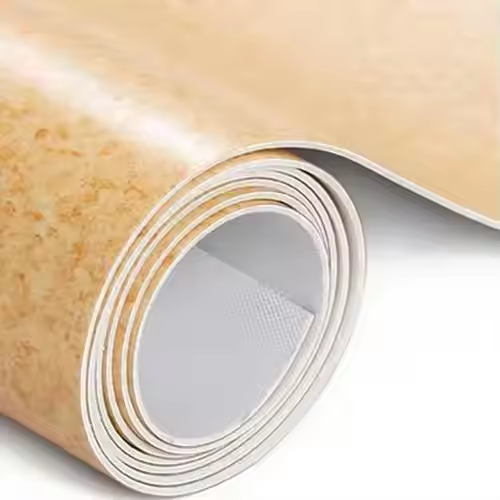 yellow texture of pvc heterogeneous vinyl flooring roll